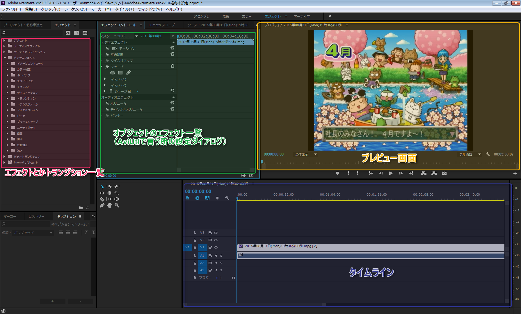 Adobe Premiere Pro Ccとaviutlの機能を比較してみた レビュー Aviutlの易しい使い方